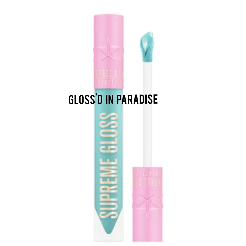 Jeffree Star Supreme Gloss Gloss'd In Paradise Neon Turquoise NIB